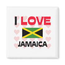I Love Jamaica magnets