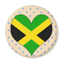 I Love Jamaica Magnets