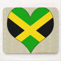 I Love Jamaica Mouse Pad