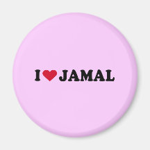 I LOVE JAMAL REFRIGERATOR MAGNET