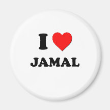 I love Jamal Refrigerator Magnets