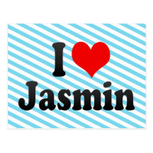 I love Jasmin Post Card
