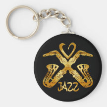 I LOVE JAZZ KEY CHAINS