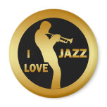 I LOVE JAZZ magnets