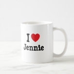 I love Jennie heart T-Shirt Mug