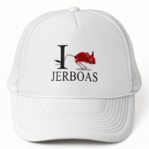 I Love Jerboas Caps Trucker Hats