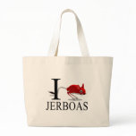 I Love Jerboas Tote Bags