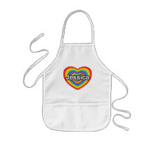 I love Jessica. I love you Jessica. Heart Aprons