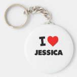 I Love Jessica Key Chains