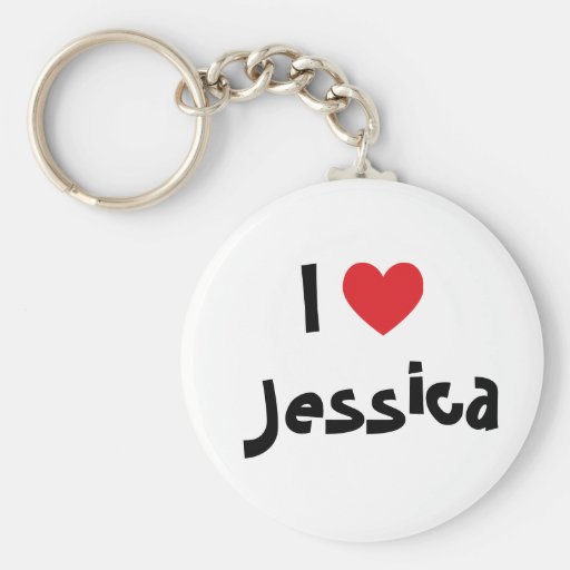 I Love Jessica Keychain