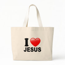 I Love Jesus Canvas Bags