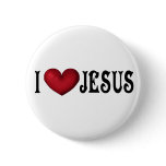I Love Jesus Button