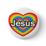 I love Jesus. I love you Jesus. Heart buttons