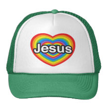 I love Jesus. I love you Jesus. Heart Hat