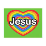 I love Jesus. I love you Jesus. Heart postcards