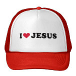 I LOVE JESUS MESH HATS
