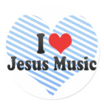 I Love Jesus Music stickers