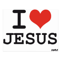 I love Jesus Post Card