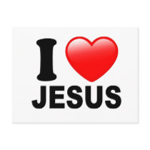 I Love Jesus Post Card