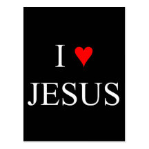 I Love Jesus Postcard