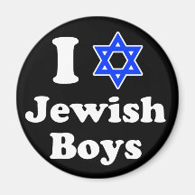 I Love Jewish Boys Fridge Magnet