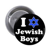 I Love Jewish Boys Pins