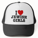 I Love Jewish Girls hats