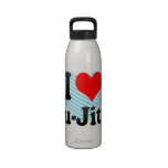 I love Jiu-Jitsu Reusable Water Bottles