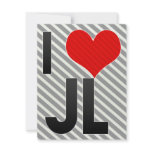 I Love JL invitations