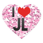 I Love JL stickers
