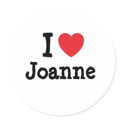 I love Joanne heart T-Shirt Stickers by funnycustomtshirts