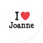 I love Joanne heart T-Shirt stickers