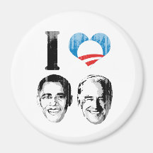 I Love Jobama blue plain Vintage.png Refrigerator Magnet