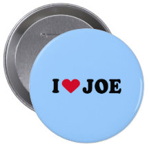 I LOVE JOE PINBACK BUTTON