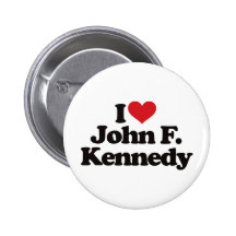 I Love John F Kennedy Pins