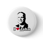 I LOVE JOHN MCCAIN buttons