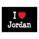 I love Jordan heart custom personalised cards