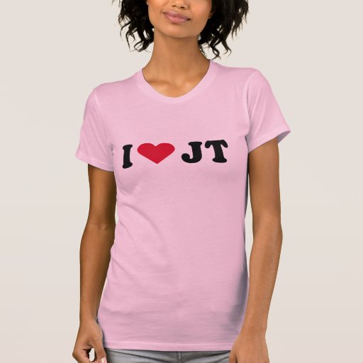 I LOVE JT TEE SHIRTS