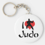 I Love Judo Keychain