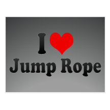 I love Jump Rope Post Cards