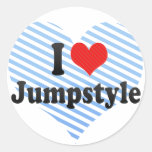 I Love Jumpstyle Round Stickers
