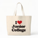 I Love Junior College! bags