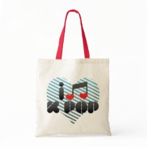 I Love K Pop Canvas Bags