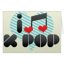 I Love K Pop Card