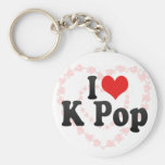 I Love K Pop Key Chain