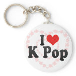 I Love K Pop keychains