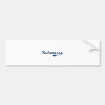 I Love Kalamazoo Michigan Bumper Sticker