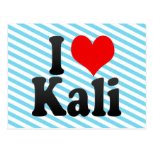 I love Kali Post Card