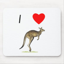 I Love Kangaroos (2) Mouse Pads