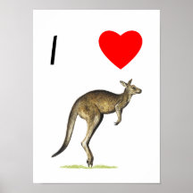 I Love Kangaroos (2) Posters